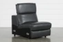 Hana Slate Leather 4 Piece 113" Power Reclining Sectional With Right Arm Facing Chaise - Feature