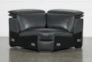 Hana Slate Leather 4 Piece 113" Power Reclining Sectional With Right Arm Facing Chaise - Signature