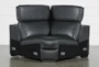 Hana Slate Leather 4 Piece 113" Power Reclining Sectional With 3 Power Recliners & Right Arm Facing Chaise - Feature