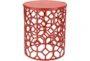 Red Perforated Stool - Signature