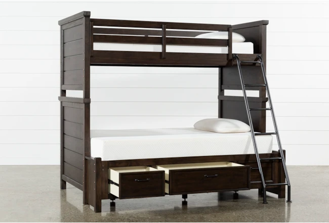 Jacob Twin Over Full Bunk Bed With Storage | Living Spaces