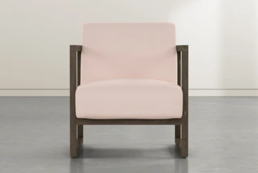 Pacifica Wood Pink Accent Chair