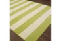 2'4"x4'4" Outdoor Rug-Lime Stripe - Detail