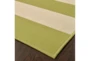 6'6"x9'5" Outdoor Rug-Lime Stripe - Detail