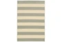 6'6"x9'5" Outdoor Rug-Grey Stripe - Signature