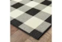 8'5"x13'1" Outdoor Rug-Black/Ivory Check - Detail