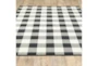 8'5"x13'1" Outdoor Rug-Black/Ivory Check - Detail