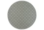 7'9" Round Outdoor Rug-Grey/Ivory Diamond Dots - Signature