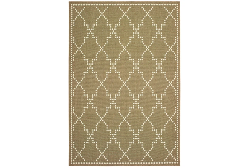 8'5"x13'1" Outdoor Rug-Gold/Ivory Geometric - 360