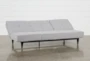 Paige Grey 85" Convertible Sofa Chaise Sleeper - Feature