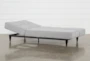 Paige Grey 120" Convertible Sofa With Chaise - Feature
