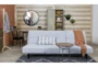 Paige Grey 120" Convertible Sofa With Chaise - Room