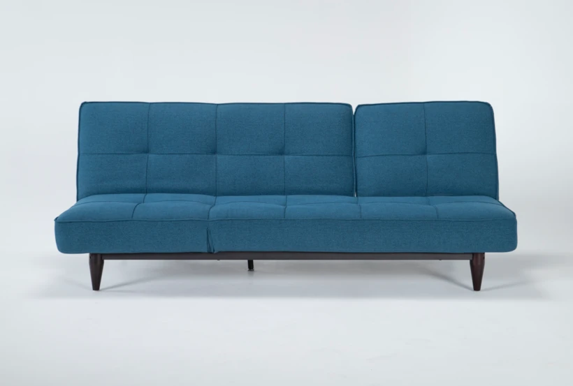 Paige Blue 85" Convertible Sofa Chaise Sleeper - 360
