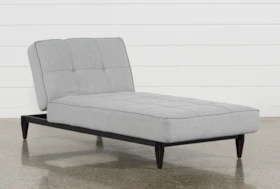 Paige Grey 80" Convertible Chaise Sleeper