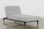 Paige Grey 80" Convertible Chaise Sleeper - Signature
