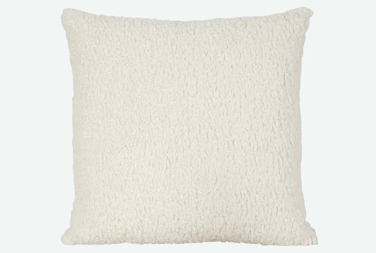 Accent Pillow-Sheepskin Natural 22X22 By Nate Berkus and Jeremiah Brent