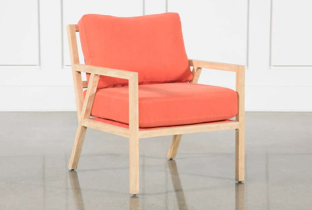 Tangerine White Oak Chair