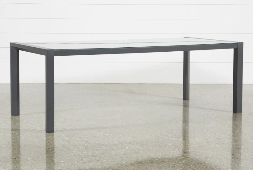 Ravelo 87" Outdoor Glass Top Dining Table - 360