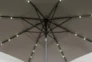 Market Outdoor Grey Umbrella With Lights And Bluetooth - Feature