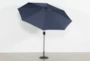 Outdoor Market Navy 9' Umbrella With Lights, Bluetooth And Base - Feature