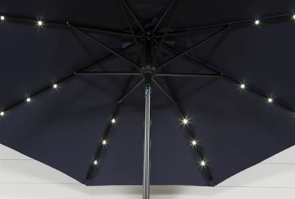 solar outdoor umbrella with lights