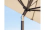 Outdoor Market Beige Umbrella With Base - Room