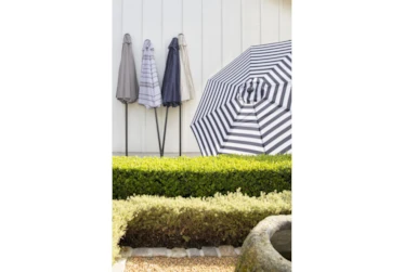 Outdoor Market Grey Umbrella With Base