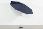 Outdoor Market Navy 9' Umbrella With Base - Feature