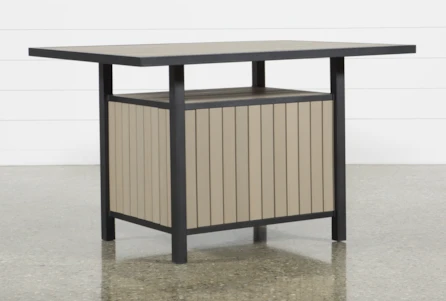 Soro Outdoor Storage Counter Table, Outdoor Storage Furniture