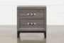 Finley Grey 2-Drawer Nightstand - Front