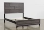 Finley Grey Full Wood Panel Bed - Detail