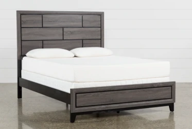 Finley Grey Full Panel Bed