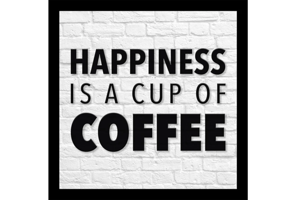 Of Living Picture-Happiness Is 28X28 Spaces Coffee Cup A |