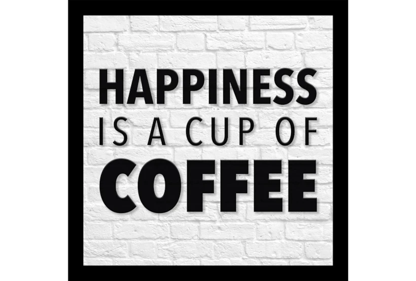 Picture-Happiness Is A Cup Of Coffee 28X28 - 360