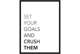 Picture-Set Your Goals And Crush Them 42X32