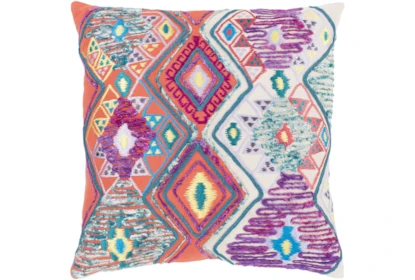 Accent Pillow Santa Fe Brights Multi Color 18x18 Living Spaces