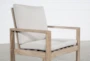Malaga Grey Eucalyptus Outdoor Dining Arm Chair - Detail