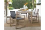 Malaga Grey Eucalyptus Outdoor Dining Arm Chair - Room