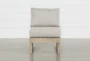 Malaga Grey Eucalyptus Outdoor Armless Chair - Front