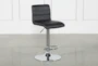 Mowry 33" Faux Leather Adjustable Bar Stool With Back - Signature