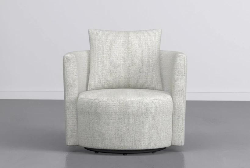 Twirl 37" Swivel Chalk Accent Chair - 360