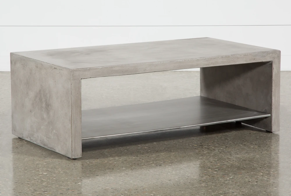 Ultra Coffee Table Living Spaces, Cement And Wood Coffee Table