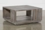 Lorraine Square Storage Coffee Table With Wheels - Signature