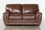 Cassidy Leather 68" Loveseat - Front