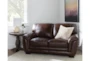 Cassidy Leather 68" Loveseat - Room