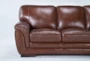 Cassidy Leather 91" Sofa - Side
