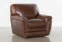 Cassidy Leather Swivel Arm Chair - Signature