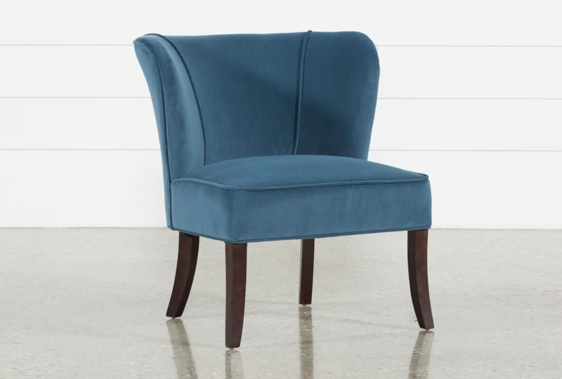 Krista Blue Accent Chair - 360