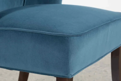 Krista Blue Accent Chair - Detail