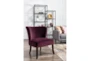 Krista Eggplant Accent Chair - Room